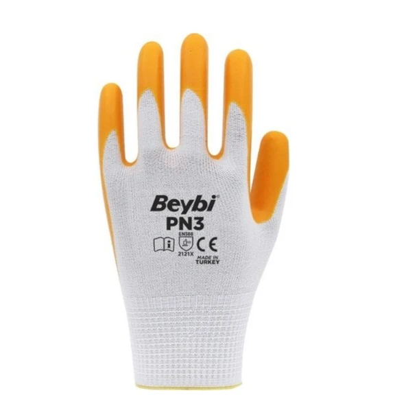 Pn3 No:9 Polyester Astarlı Nitril Eldiven 12 Çift - 2