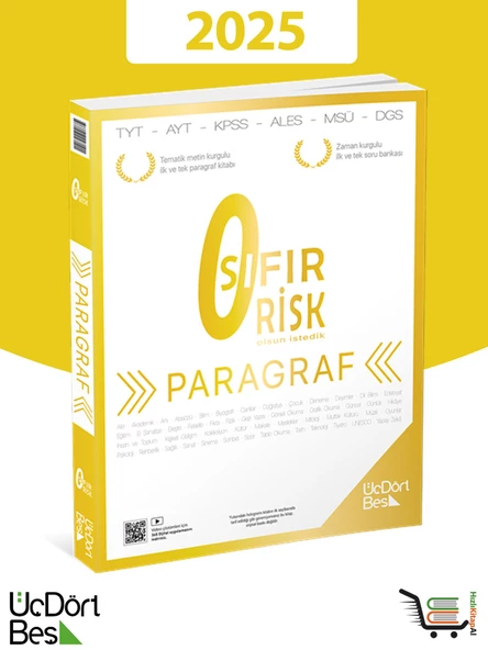 345 Paragraf Sıfır Risk 2025 Model Üç Dört Beş Yayıncılık