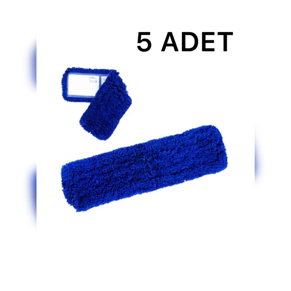 60 Cm Orlon Mop Bezi Yedeği Yer Paspası Yer Toz Mopu ( 5'li Paket)