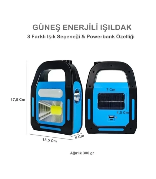 Cata güneş enerjili LED el feneri