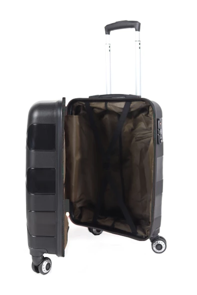 Hotowa Gold PP Valiz 8011 Siyah TSA Kilitli İkili Set - 5