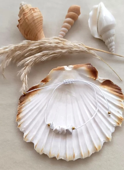 Bileklik Doğal Taş Bileklik Haylit Ayarlanabilir Kadın Kız Bileklik Çakra Yogo - Resim 3