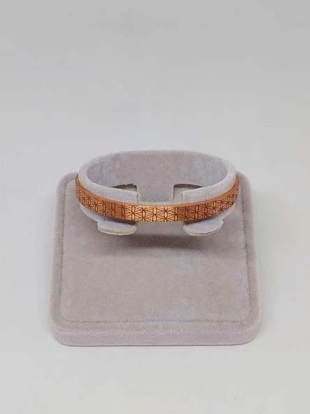 Motifli Bakır Bileklik (52566) - Resim 2