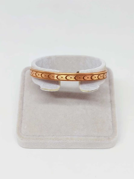 Motifli Bakır Bileklik (52560) - Resim 2