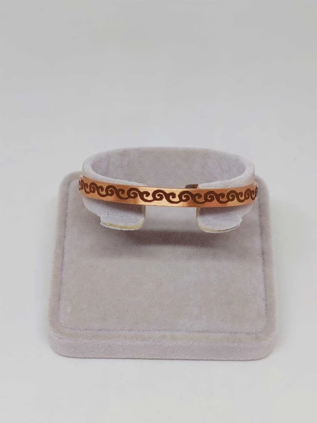 Motifli Bakır Bileklik (52554) - Resim 2