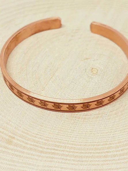 Motifli Bakır Bileklik (52552) - Resim 4