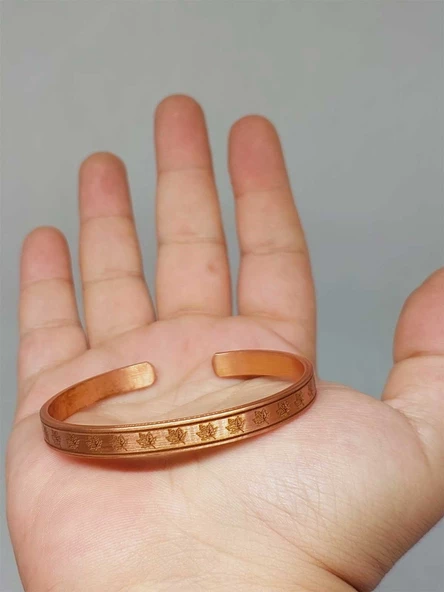 Motifli Bakır Bileklik (52552) - Resim 3