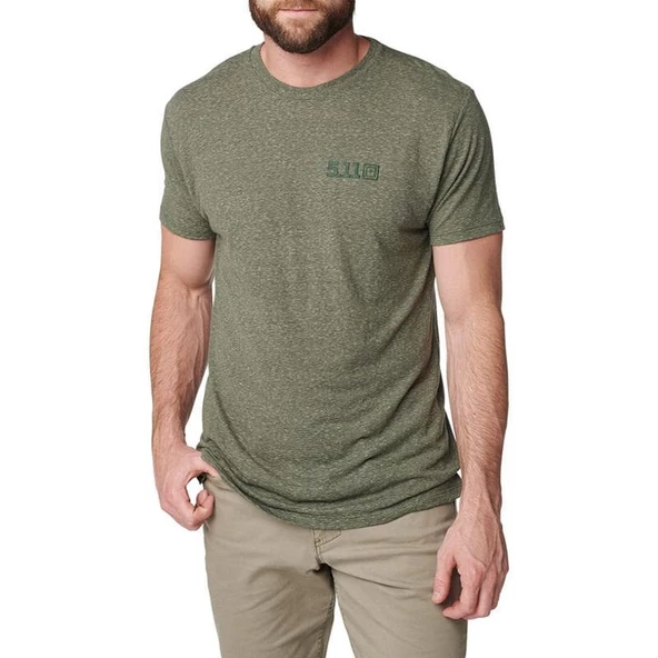5.11 TIRBLENT LEGACY S/S MILITARY YESIL T-SHIRT - 12