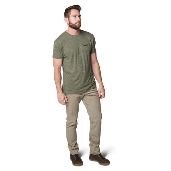 5.11 TIRBLENT LEGACY S/S MILITARY YESIL T-SHIRT - 4