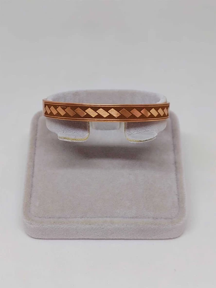 Motifli Bakır Bileklik (52540) - Resim 2