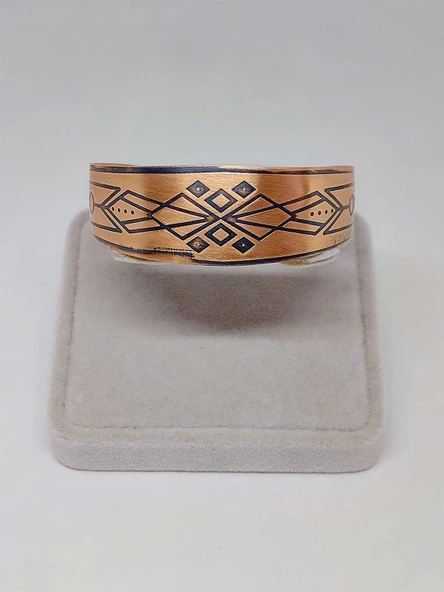 Sembollü Bakır Bileklik (52638) - Resim 2