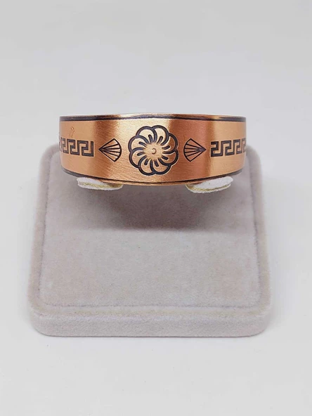 Çiçek Sembollü Bakır Bileklik (52644) - Resim 2