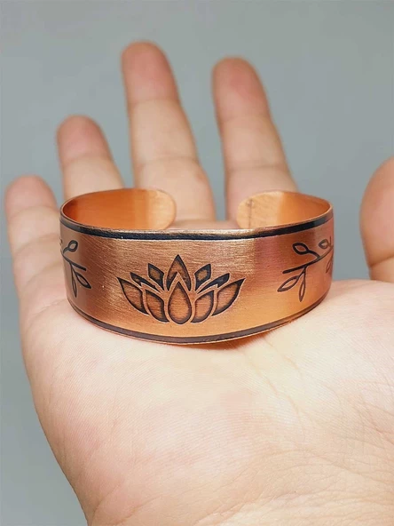 Lotus Sembollü Bakır Bileklik (52640) ürün görseli