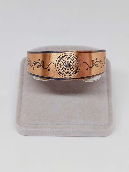 Sembollü Bakır Bileklik (52642) - Resim 2