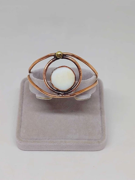 Sedef Taşı Motifli Bakır Bileklik (52534) - Resim 2