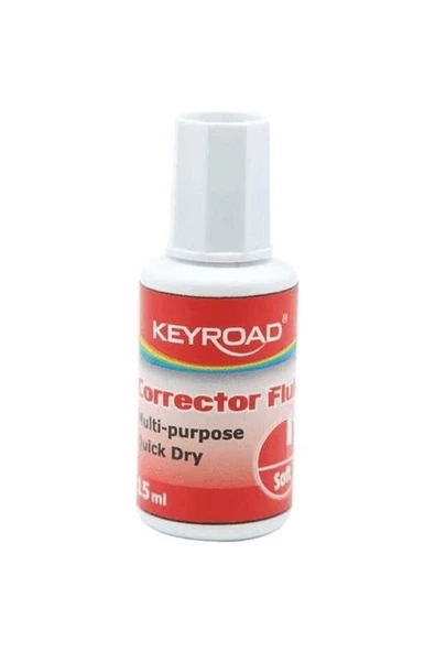 Sıvı Silici Daksil 1 Adet 15 ml Fırçalı Sıvı Düzeltici Daksil Okul Ofis Büro Fırça Uçlu Daksil - 4