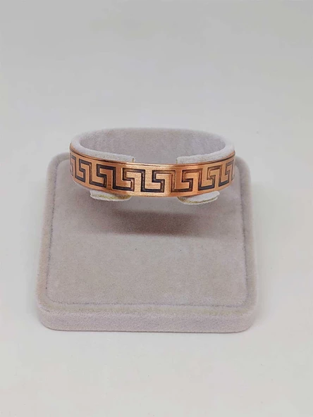 Motifli Bakır Bileklik (52704) - Resim 2