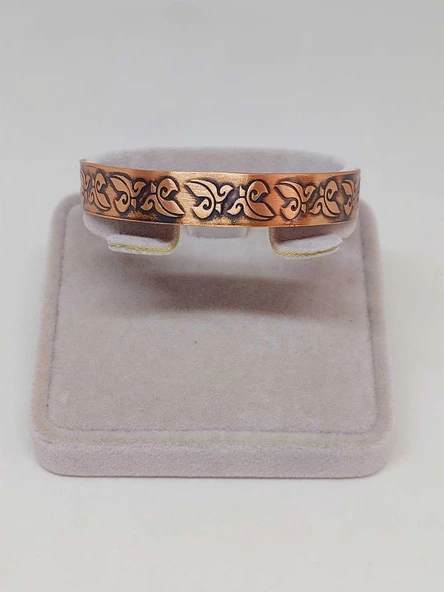 Motifli Bakır Bileklik (52692) - Resim 2