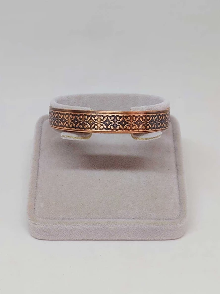 Motifli Bakır Bileklik (52690) - Resim 2