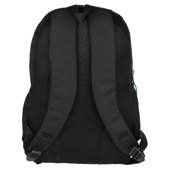 ortaokul lise Siyah Su Geçirmez Astarlı Kumaş Sırt Çantası 4 bölmeli - Resim 2