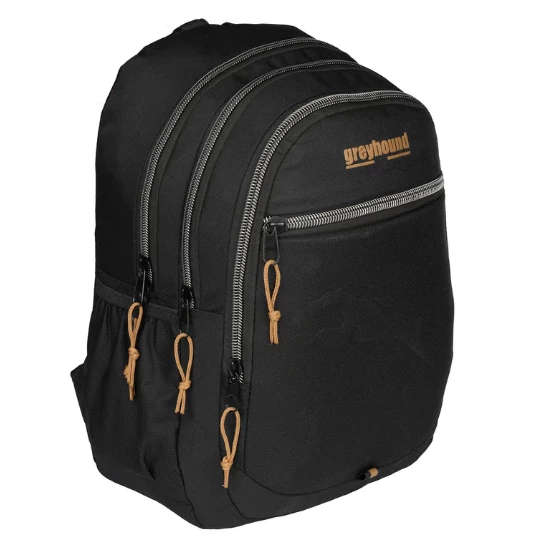 ortaokul lise Siyah Su Geçirmez Astarlı Kumaş Sırt Çantası 4 bölmeli ürün görseli 1