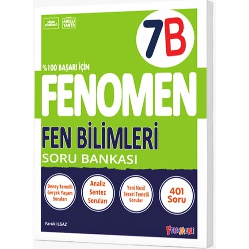 Fenomen Okul Yayınları 7. Sınıf Fen Bilimleri B Fenomen Soru Bankası