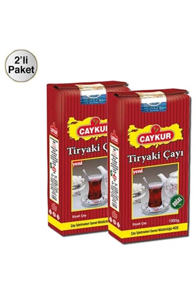 Çaykur Tiryaki Siyah Dökme Çay 2 x 1 Kg