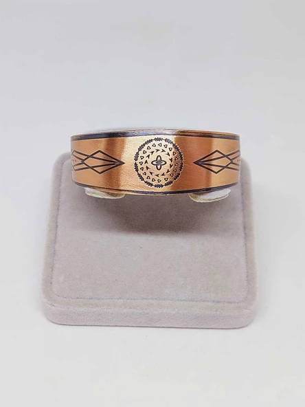 Sembollü Bakır Bileklik (52664) - Resim 2