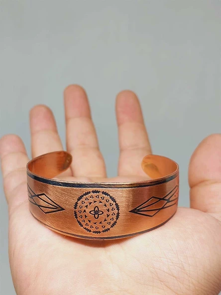 Sembollü Bakır Bileklik (52664) ürün görseli