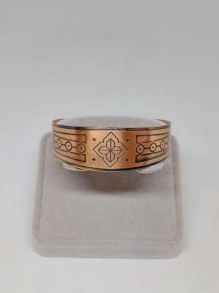 Sembollü Bakır Bileklik (52662) - Resim 2