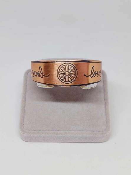 Çiçek Sembollü Bakır Bileklik (52650) - Resim 2