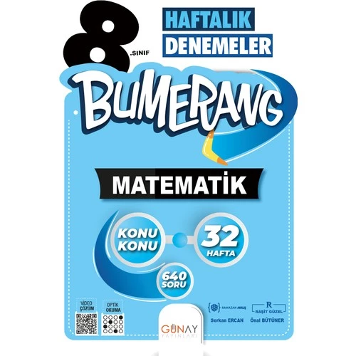 8. Sınıf Bumerang 32 Haftalık Matematik Denemeleri
