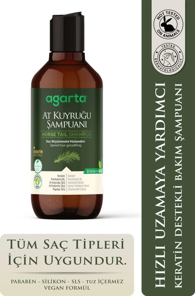 Agarta Doğal At Kuyruğu Özlü Saç Uzatan Şampuan 400 ml