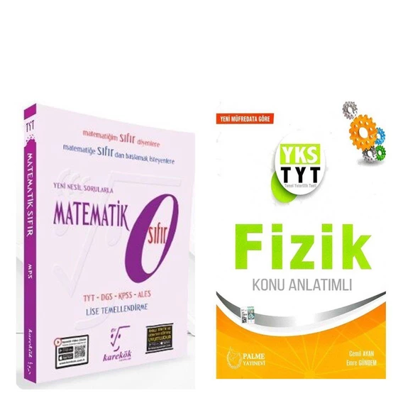 Karekök Matematik 0 Palme TYT Fizik Konu Anlatımı ve Planlayıcı 2 Kitap Set