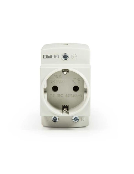 Emas EPREU2G 2P+E Ray Tipi Priz 16A Gri