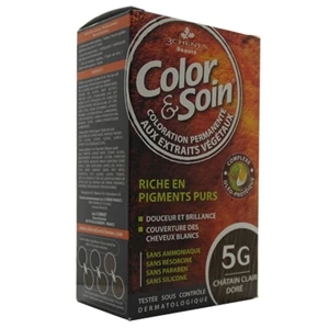 Color and Soin Tamamen Bitkisel Organik Saç Boyası 5G Dore Açık Kumral