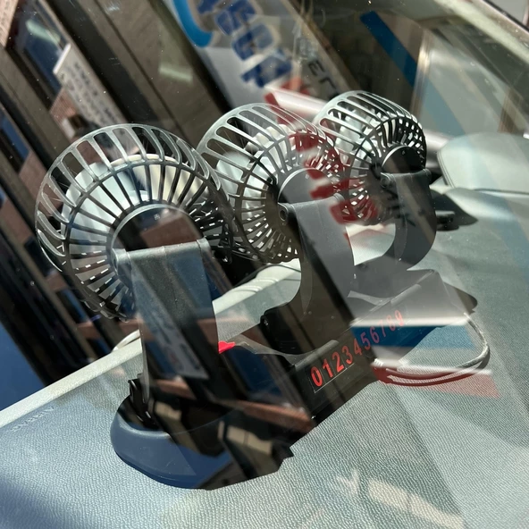 Araç Araba Otomobil 3 lü Vantilatör Fan Pervane Soğutucu 12V FAN40 - 3