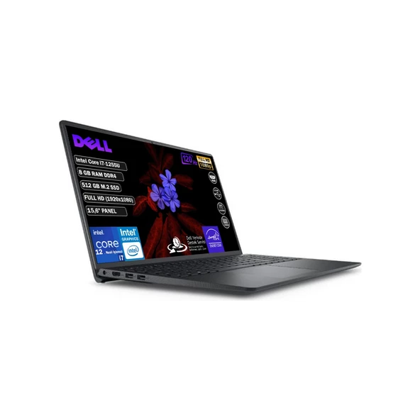 Dell Vostro 3520 N1608PVNB3520_U i7-1255U 8 GB 512 GB 15.6" Free Dos FHD Dizüstü Bilgisayar