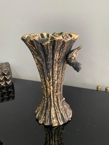 Şamdan mumluk şamdan polyester kütük mum