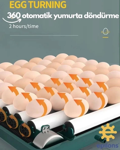 Epo-130my Kuluçka Makinesi | 130 Yumurtalık, Yedek Motorlu İncubator - 4