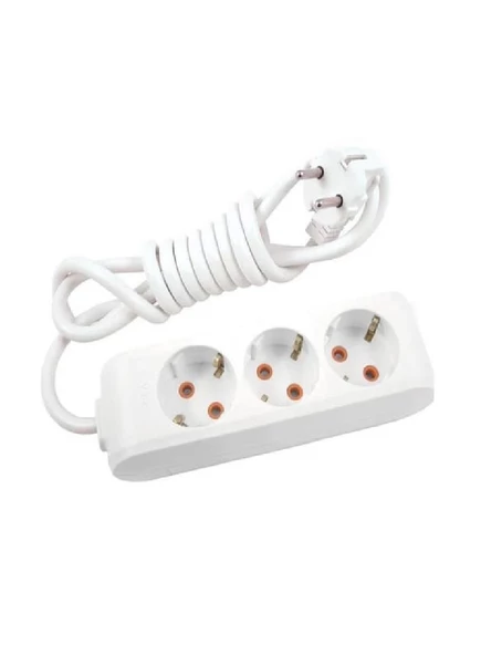 VİKO MULTİ-LET ÜÇLÜ PRİZ TOPRAKLI KABLOLU Ç.K. 2 MT VK-90113302