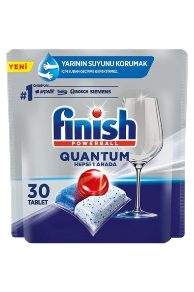 Finish Quantum Hepsi 1 Arada 30 Kapsül Bulaşık Makinesi Tableti