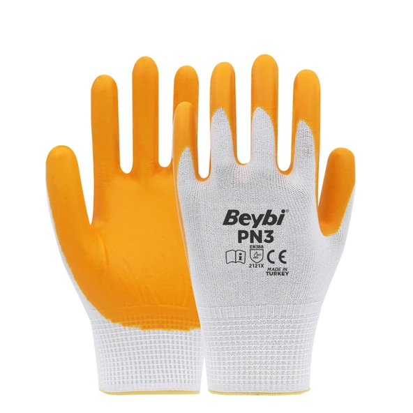 Pn3 No:9 Polyester Astarlı Nitril Eldiven 288 Çift