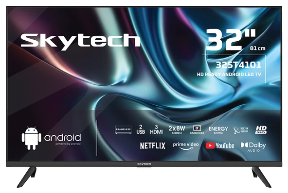 Skytech 32ST4101 32" 82 Ekran HD Ready LED Android TV