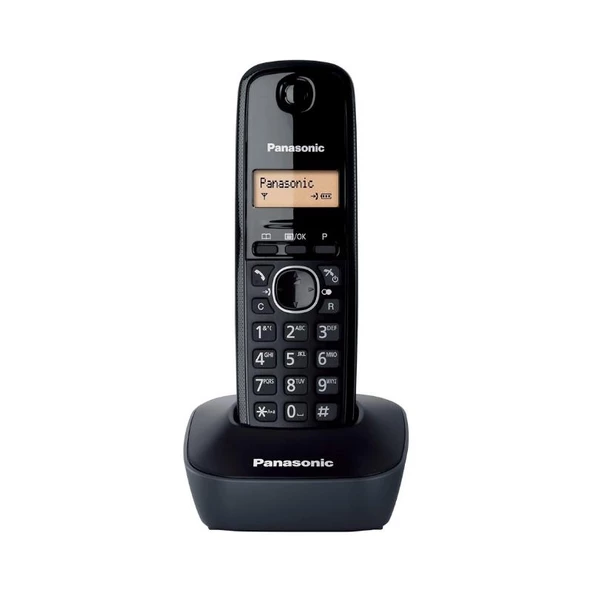 Panasonic KX-TG611 Dect Telefon, Telsiz, Siyah, 50 Rehber