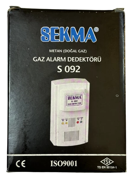 Sekma Doğal Gaz (Metan) Alarm Dedektörü S-092