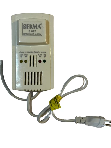 Sekma Doğal Gaz (Metan) Alarm Dedektörü S-092 (4 Adet) - 3
