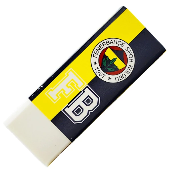 Fenerbahçe No:20 PVC Free Büyük Boy Beyaz Silgi 10 Adet - 3