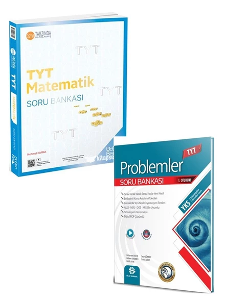 Üçdörtbeş 2025 TYT Matematik Soru ve Bilgi Sarmal Problem Soru 2 Kitap Set