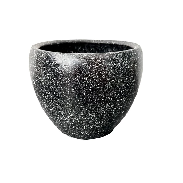 Bitki Tasarımı Siyah Granit Toprak Saksı Saksılık Salon Çiçeklik - 15 CM - 5